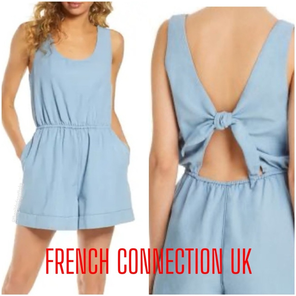 French Connection Chambray Sleeveless Romper